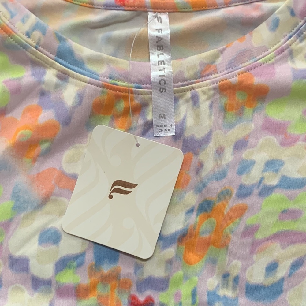 Fabletics Women's Dry-Flex Muscle Tank Size - M - New Wave Floral - Picture 4 of 11